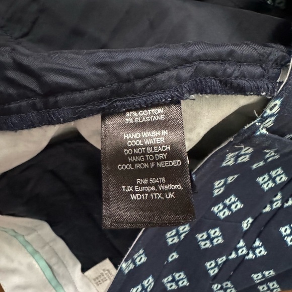 Kenar Navy Blue Light Blue Printed Shorts- Summer/ Spring- SIZE 10 - Picture 4 of 4